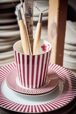 Royal Stripes Petit Four Donkerroze 12Cm<Pip Studio Sale