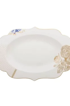 Royal White Ovale Serveer Schaal 40 Cm<Pip Studio