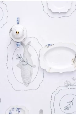 Royal White Ovale Serveer Schaal 40 Cm<Pip Studio