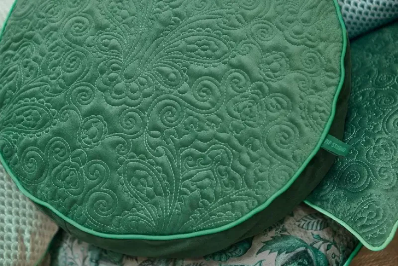 Sierkussen Rond Quiltey Days<Pip Studio New