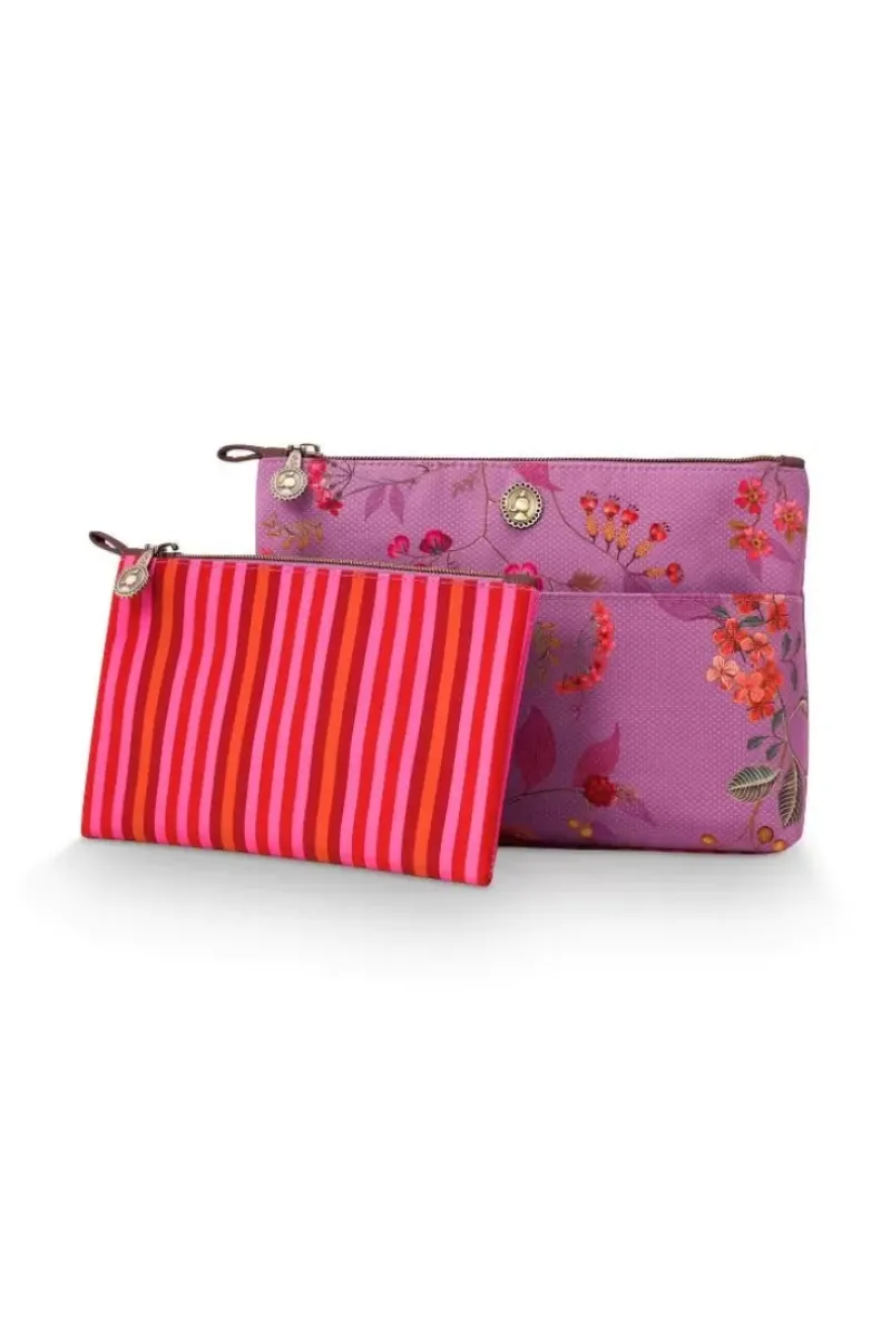 Toilettas Kawai Flower Combi Fuchsia<Pip Studio