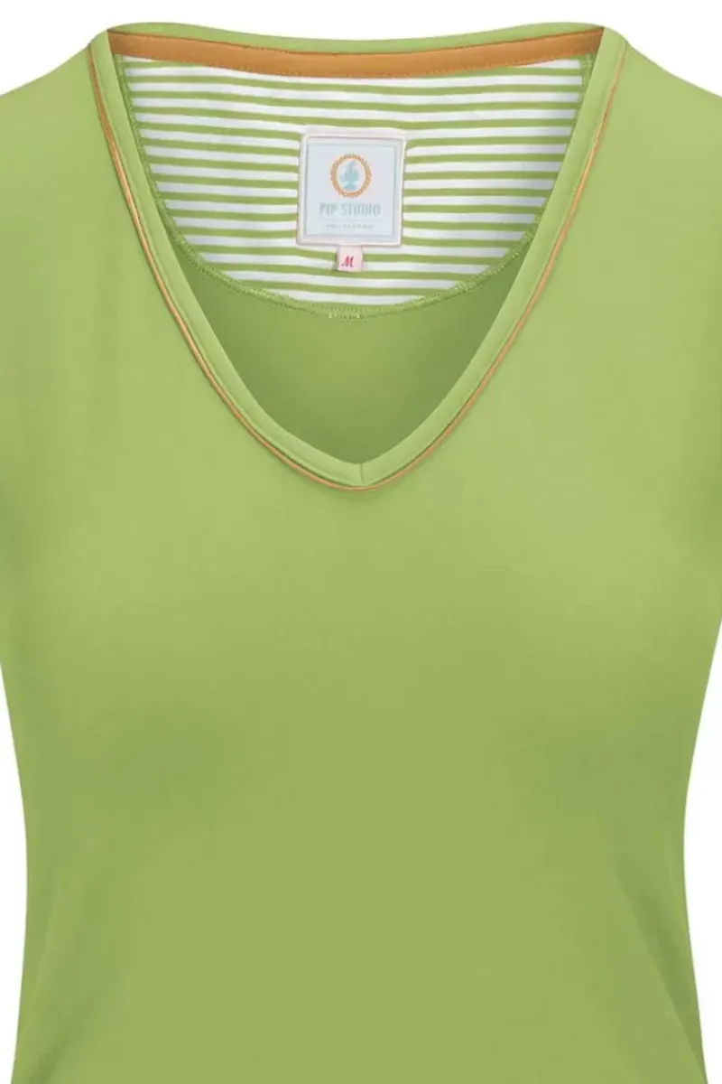 Top Korte Mouw Solid Licht<Pip Studio Best