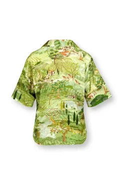 Top Korte Mouw Toscana Groen<Pip Studio Sale