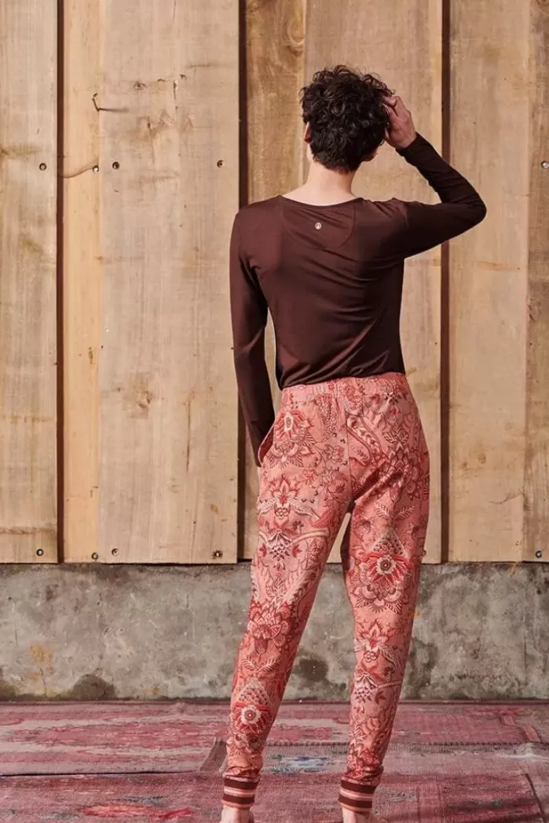 Top Lange Mouw Solid Terra Rood<Pip Studio New