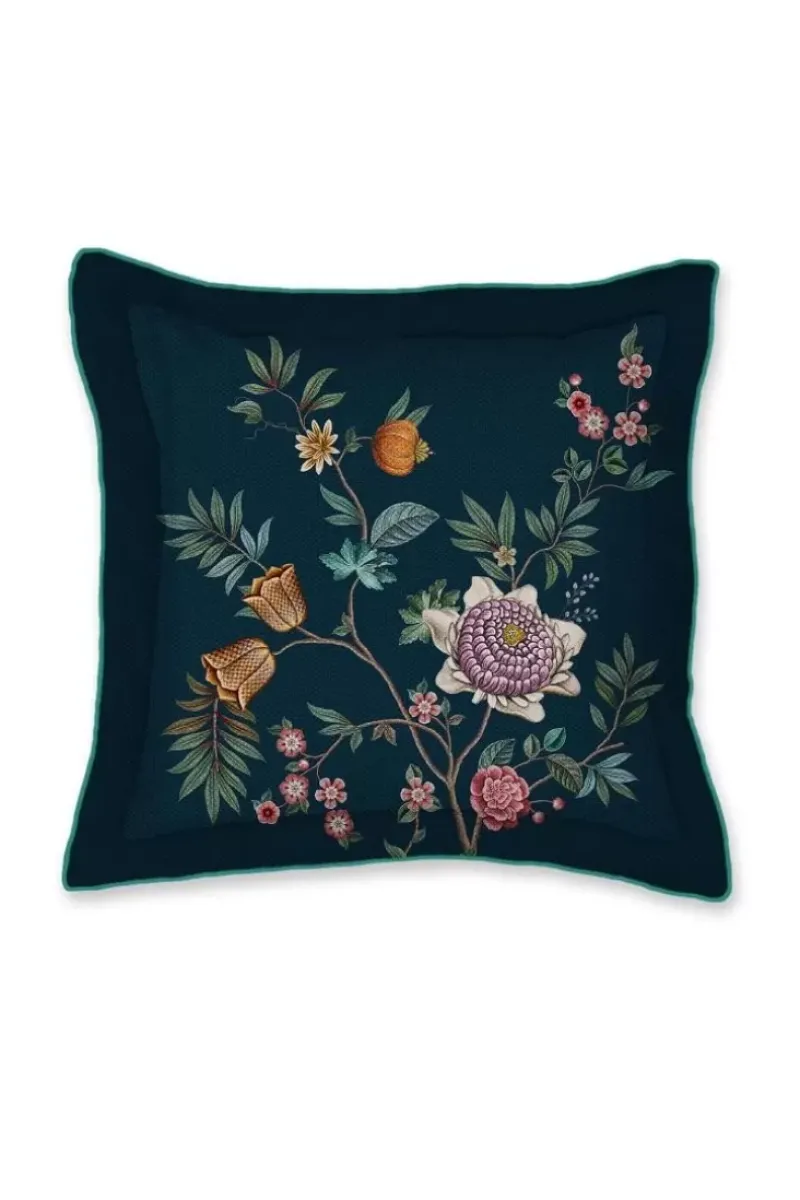 Vierkant Sierkussen Il Paradiso Donkerblauw<Pip Studio Sale