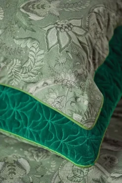 Vierkant Sierkussen Kyoto Nights Groen<Pip Studio