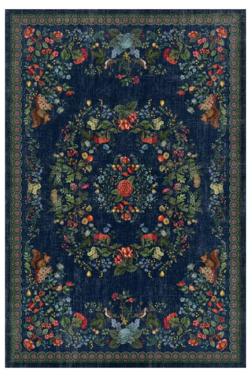 Vloerkleed Fall In Leaf By Pip Donkerblauw<Pip Studio