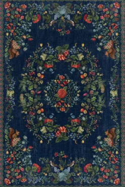 Vloerkleed Fall In Leaf By Pip Donkerblauw<Pip Studio