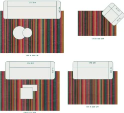 Vloerkleed Jacquard Stripes By Pip Multi<Pip Studio New