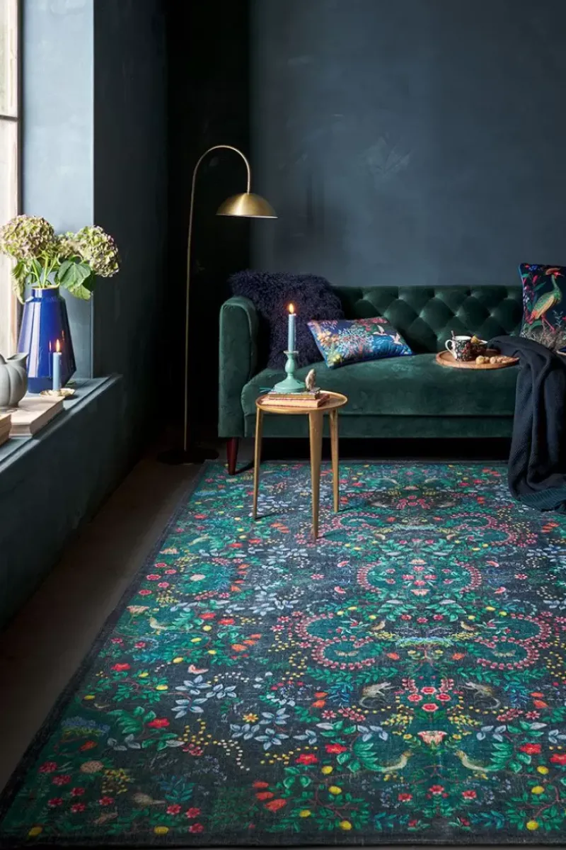 Vloerkleed Jungle Animals By Pip Blauw<Pip Studio Sale