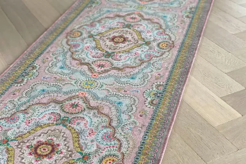 Vloerkleed Loper Majorelle By Pip Pastel Roze<Pip Studio Sale