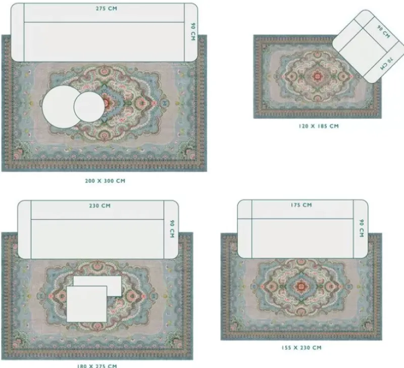 Vloerkleed Majorelle By Pip Pastel<Pip Studio Best