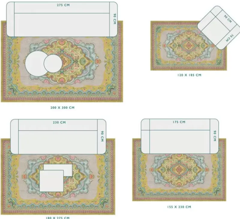 Vloerkleed Majorelle By Pip<Pip Studio Clearance