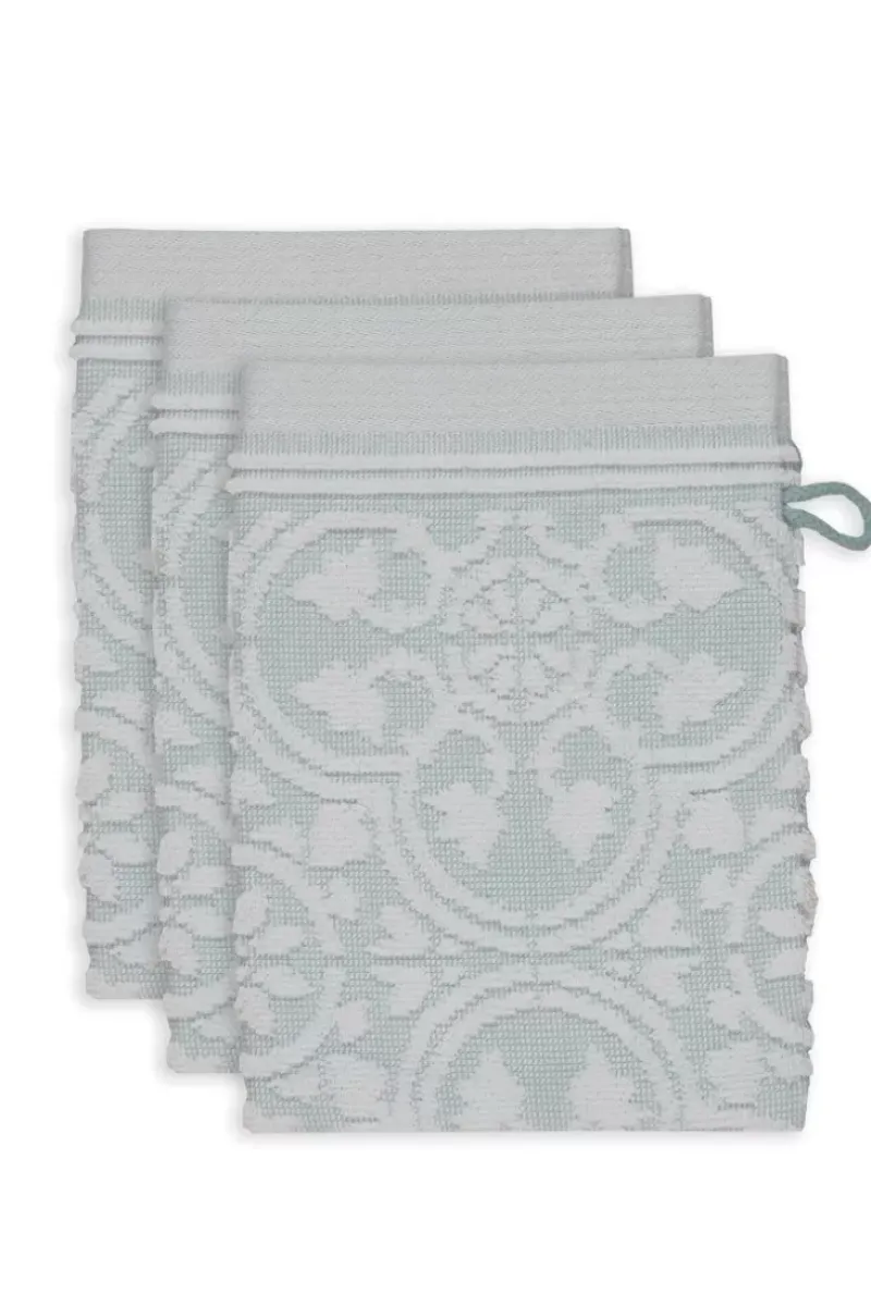 Washandje Set/3 Tile De Pip Licht 16X22 Cm<Pip Studio Best