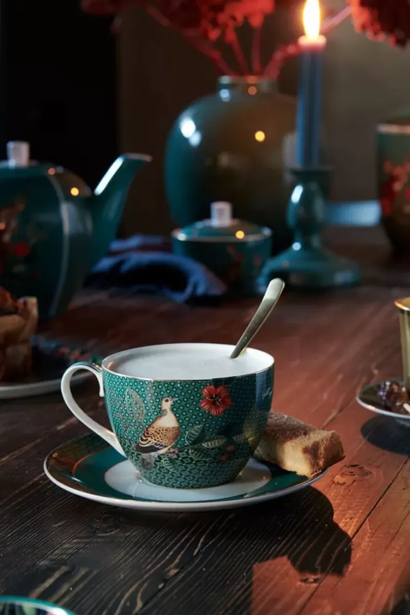 Winter Wonderland Cappuccino Kop & Schotel Groen<Pip Studio Sale