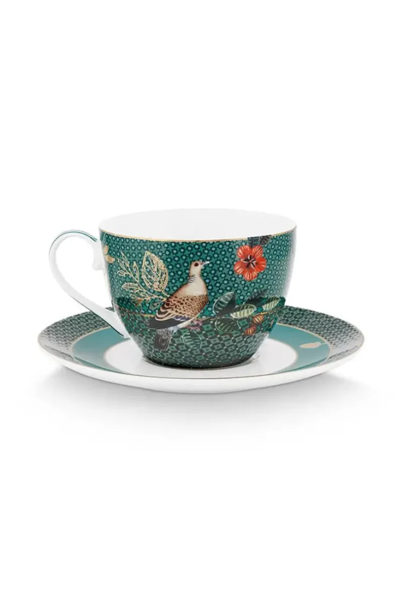 Winter Wonderland Cappuccino Kop & Schotel Groen<Pip Studio Sale