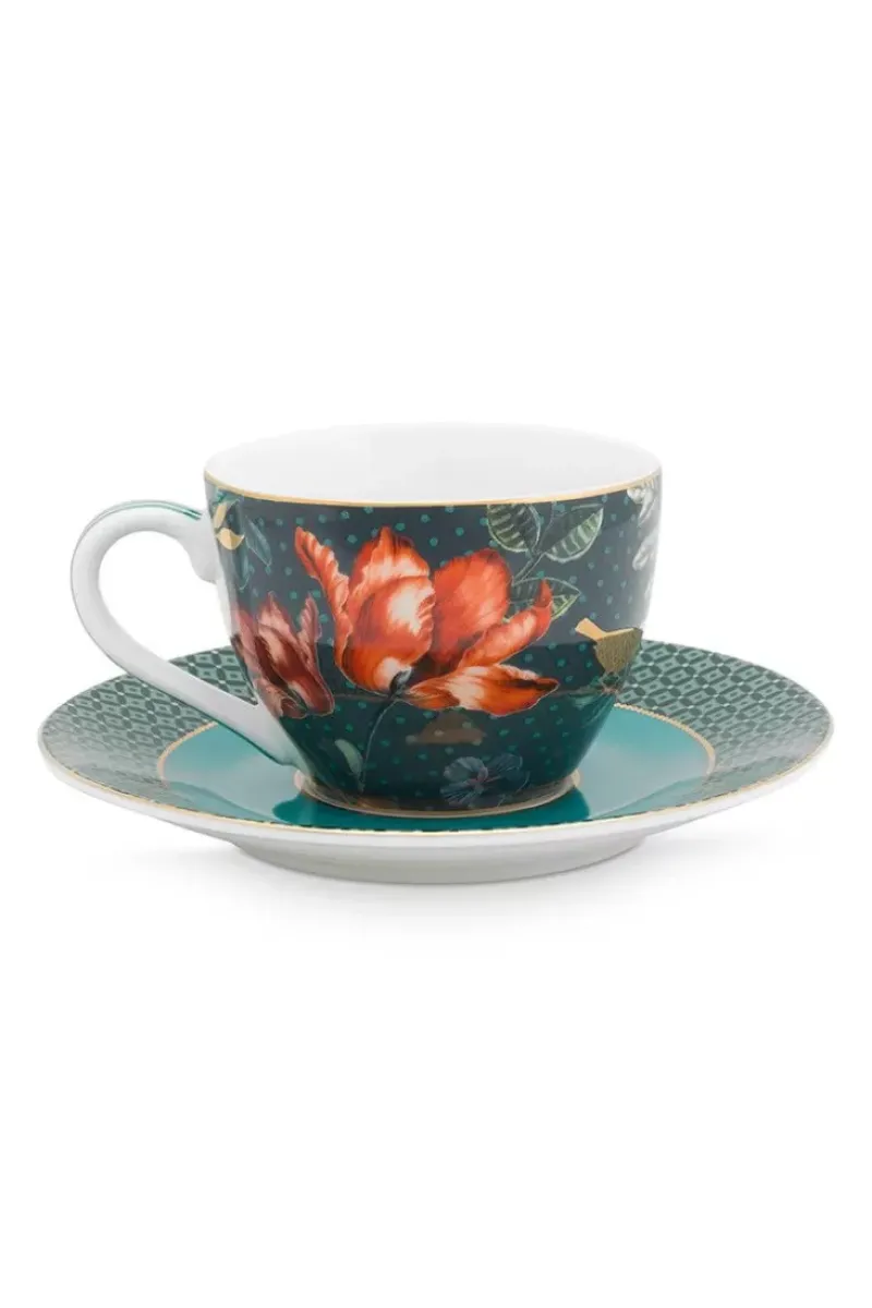 Winter Wonderland Espresso Kop & Schotel Donkerblauw<Pip Studio Outlet