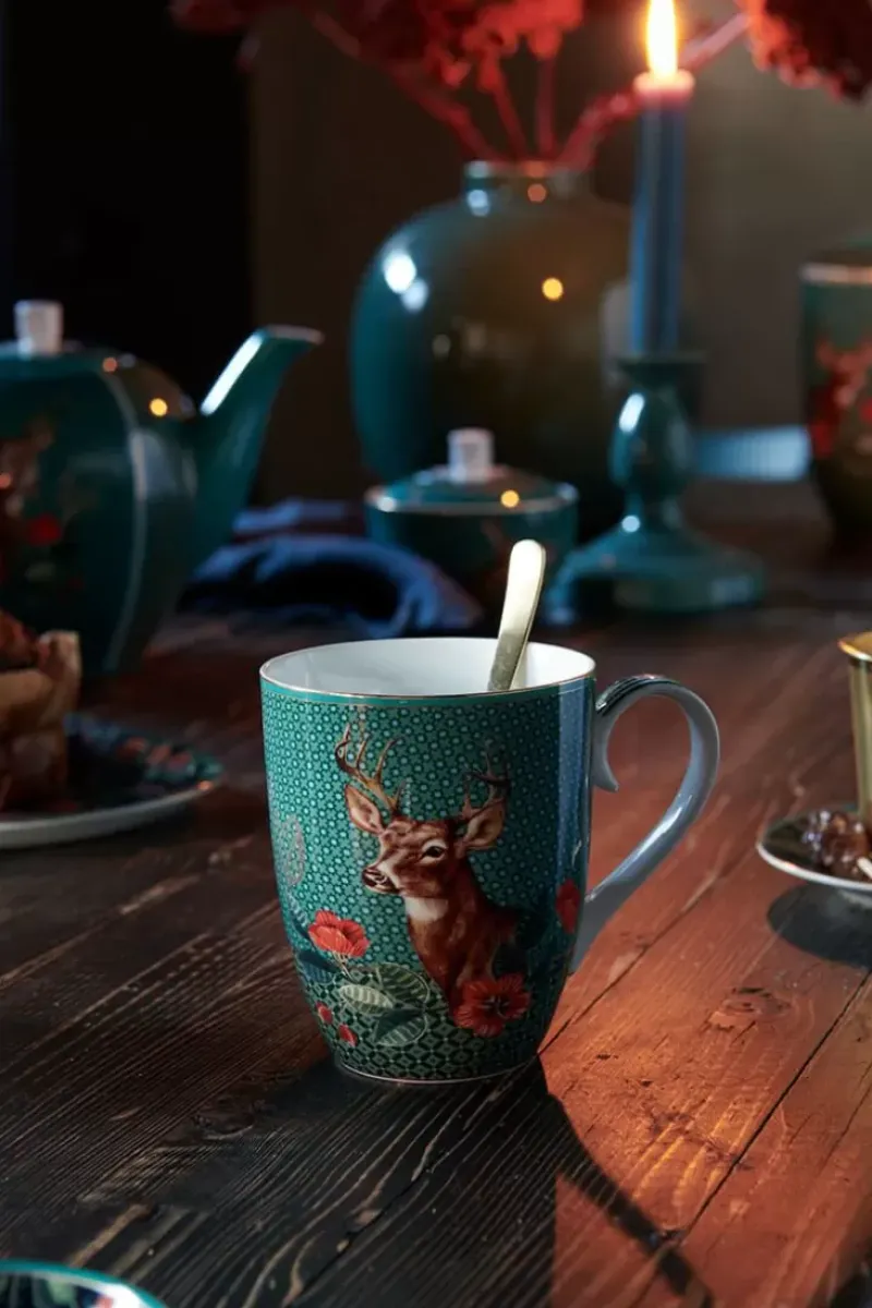 Winter Wonderland Mok Groot Groen<Pip Studio Discount