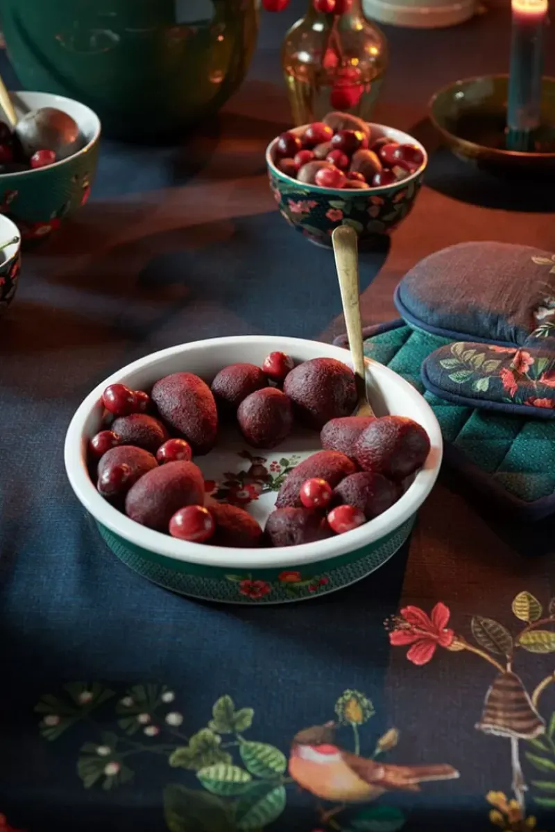 Winter Wonderland Serveerschaal Rond Groen<Pip Studio Outlet
