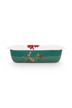 Winter Wonderland Serveerschaal Rechthoekig Groot Groen<Pip Studio Hot