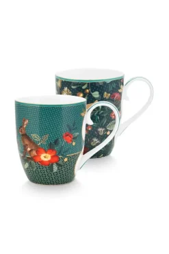 Winter Wonderland Set/2 Mokken Xl Groen<Pip Studio New